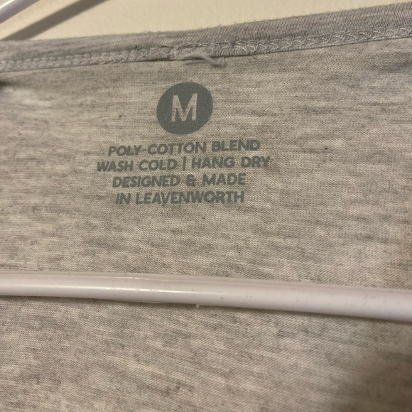 Designed and made in Leavenworth, Wa colorful mountain logo racer back tank top - Picture 3 of 5